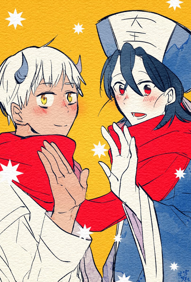 めいじ 天国中心まとめログ 天国組 鬼男 閻魔 日和女性向け 鬼閻 T Co Hvpq0nk52p