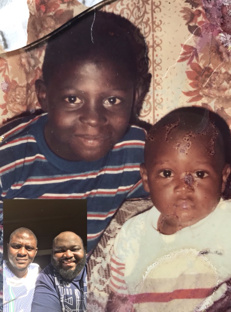 desrado's tweet image. Let me take you guys on a #30yrsChallenge main pic was shot circa 1987 while insert was short 2017.
We are not yet where we want to be but obviously far better than where we use to be. #Gratitude