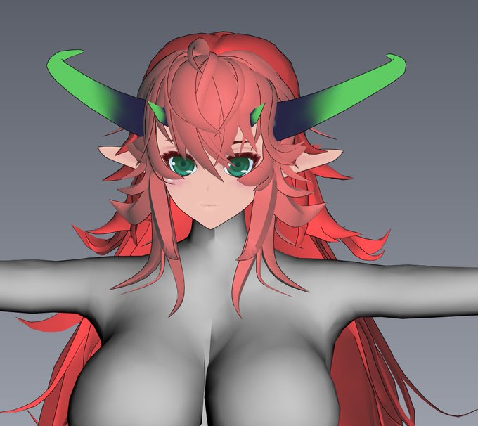 Xisnoのヘアーモディファイアで作った髪をお手軽にミラーリング。良い感じかも。
もっと房を増やすし、髪の毛全体にこれを施したいけど。
髪の毛だけで2万ポリとか行きそう。 