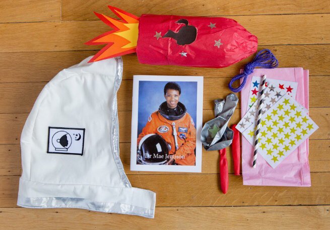 Many of our #Toymark awarded shops sell space themed toys &amp; books, like this Mae Jamison astronaut activity kit from <a href="/WeAreIngenues/">Ingenues</a> #GirlsLoveSpace