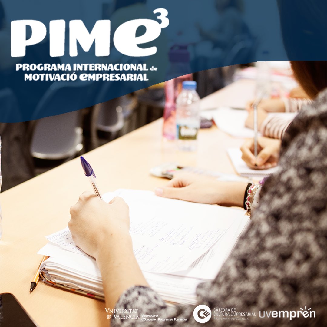 CatedraCe's tweet photo. Participa al Programa Internacional de Motivació Empresarial #PIMe3UV de @UV_EG i @CatedraCe?
Pots guanyar:
👉12 beques per al campus internacional #BerkeleyStartupBootcamp
👉4 Premis #millorprojecte #Emprenedores #MillorInnovació #MillorEquip
ℹ️ https://t.co/p2c6SAxoq9 … https://t.co/0SgETuez3c
