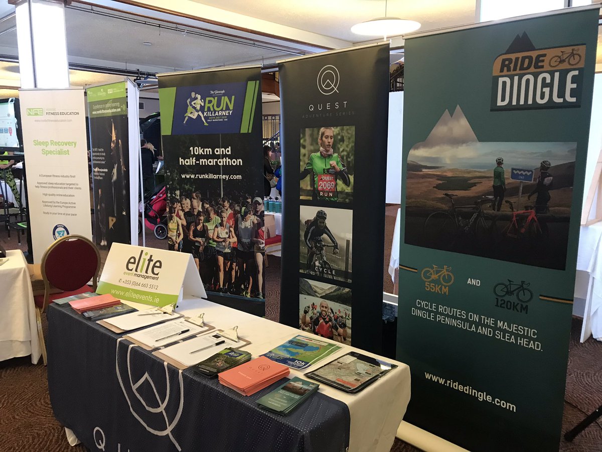 Live and unleashed @INECKILLARNEY <a href="/GleneagleAquila/">Aquila Club</a>  <a href="/BalanceExpo/">Balance Expo</a> all day today! Drop by to say hi and learn more about <a href="/ridedingle/">Ride Dingle</a> <a href="/RunKillarney/">RunKillarney</a> &amp; <a href="/QuestIreland/">Quest Ireland</a> events! #fitfam #goals #adventure #freespots