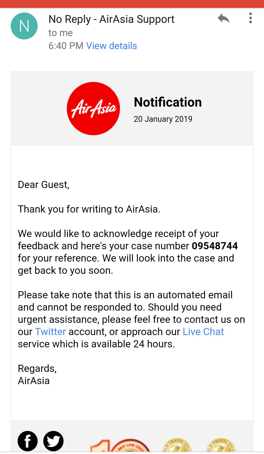 Airasia live chat How to