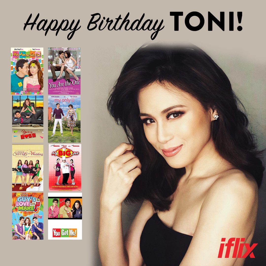 Definitely one of the rom-com queens of this generation, greets Toni Gonzaga happy birthday! 