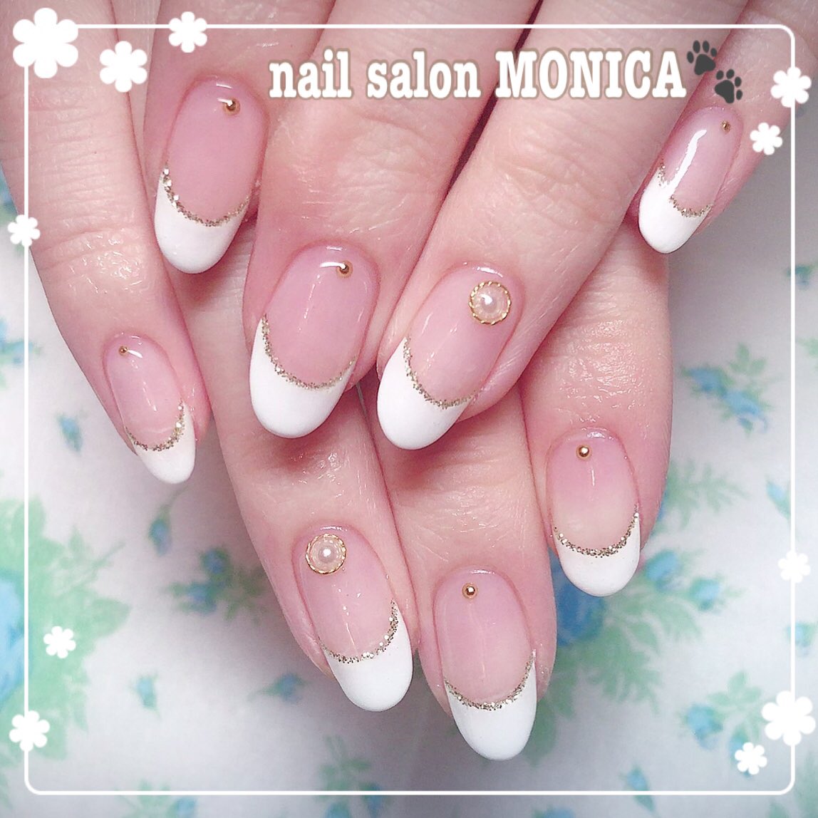 Nail Salon Monica 定番人気の白フレンチネイル 清楚な感じです お爪が長いので似合ってますね 白フレンチ フレンチネイル T Co Hpm9htffga Twitter