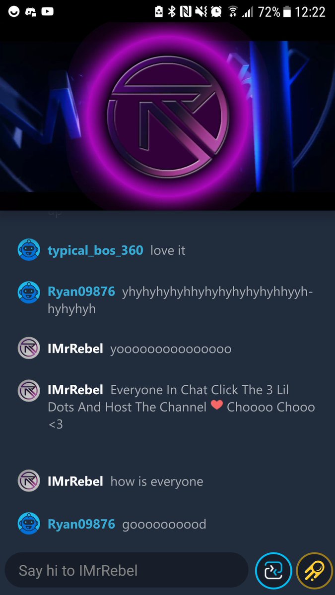 rebzmod's tweet image. Rebel team is now live over on mixer!! Starting off with a big host! Starting the stream just how we like it, get yourself in here and catch these dubs with us!! Let's gooooo
Mixer.com/imrrebel @IMr_Rebel #Mixer #mixerstreamersunite #Fortnite #epicgames