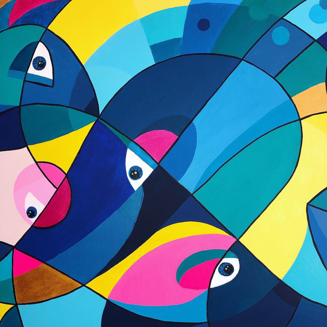 SentjesArt's tweet image. Wow, this explosion of color and forms flowing is ready to move to another home. It has been on my livingroom wall for some days now, i have enjoyed it a lot, and it has been labeled ‘finished’. In a few hours it will be on my art site (sentjes.nl) for sale.