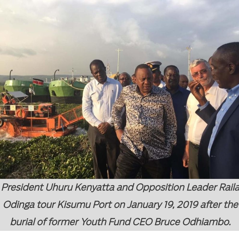 This #hyacinth menace ... winning the fight calls for all of us. The President had to get a close glimpse yesterday, one day after the launch of the clean-up exercise. Read more at: standardmedia.co.ke/article/200131…