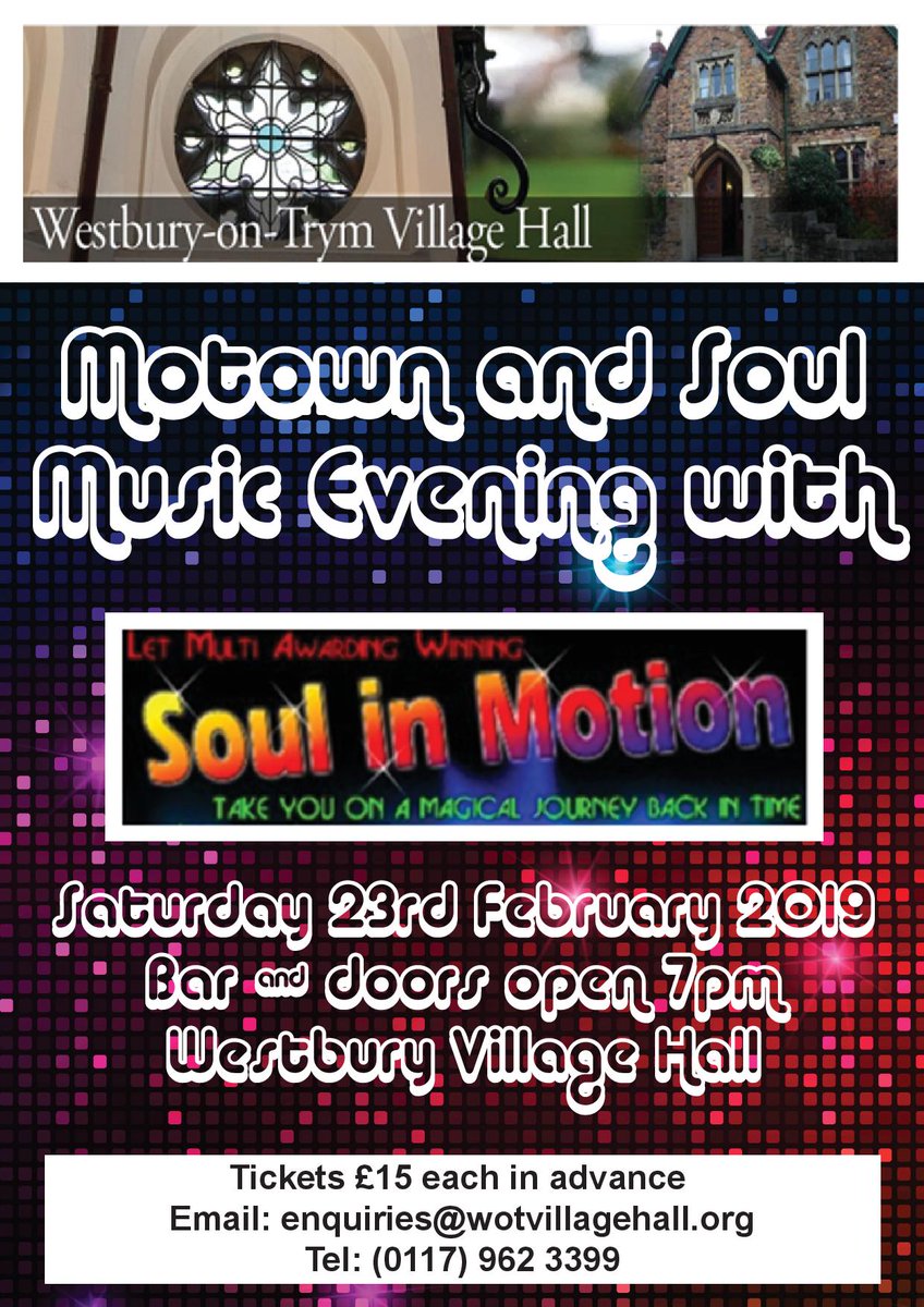 MOTOWN and SOUL returns to WOT Village Hall!