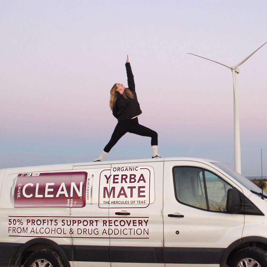 cleancause's tweet photo. Namastay away from other energy drinks. You deserve the cleanest energy drink in the world! CLEAN is USDA organic, has 30 only calories per serving, is energized with jitter-free yerba mate and is topped off with 50% of the profits going to support addiction recovery. #Yoga https://t.co/NtV7xGYQTF