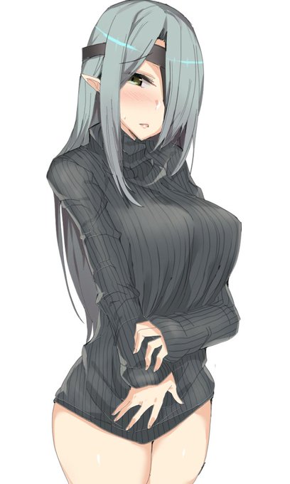 戦場では勇ましいのにプライベートでは恋人に家の中では常に恥ずかしい格好をしろと強要されているM気質のエルフの女騎士です 