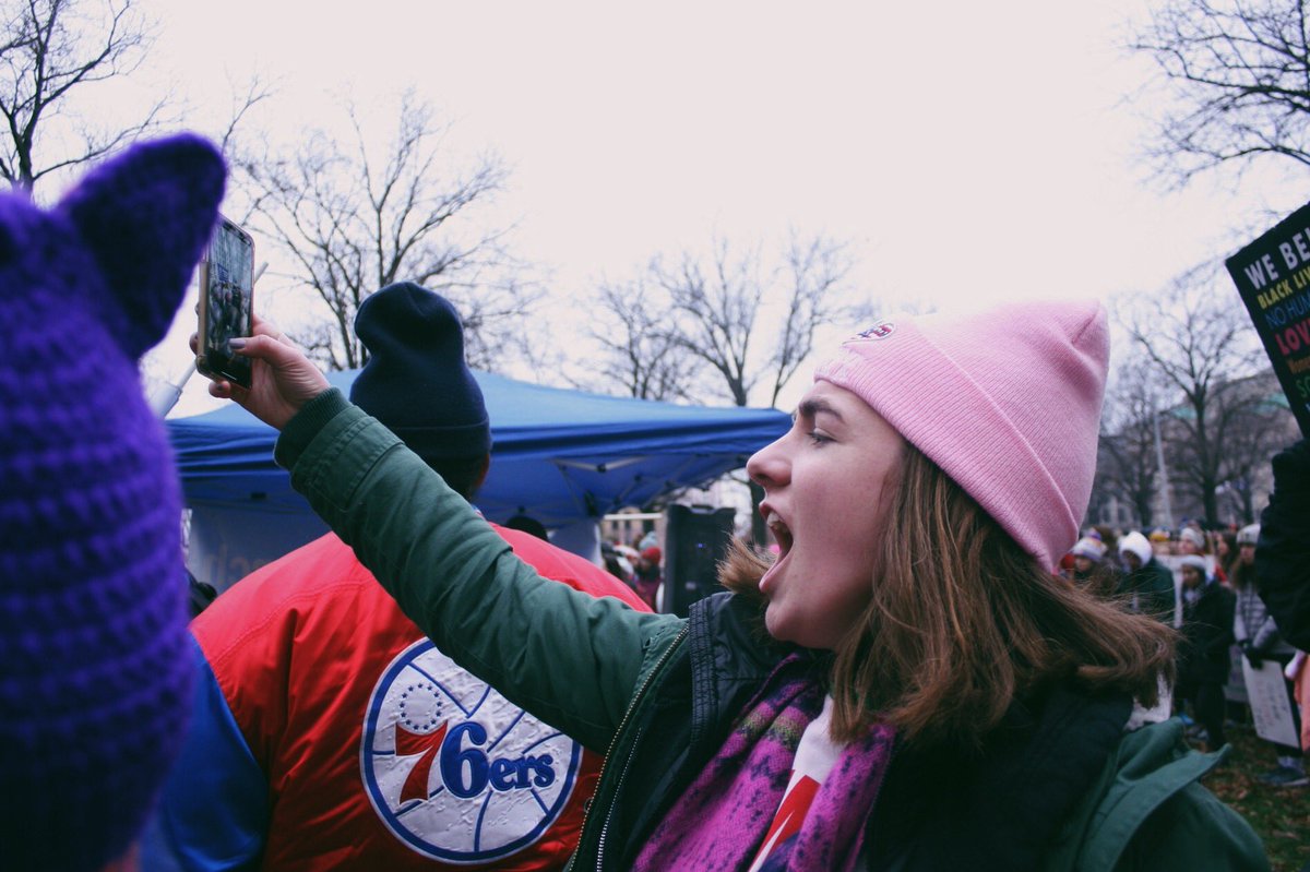 mohsdems's tweet photo. Thank you to everyone who braved the cold to march with us at the #womensmarch2019!! #futureisfemale 

📸: @sunny_llu https://t.co/6FvZi1aR8I