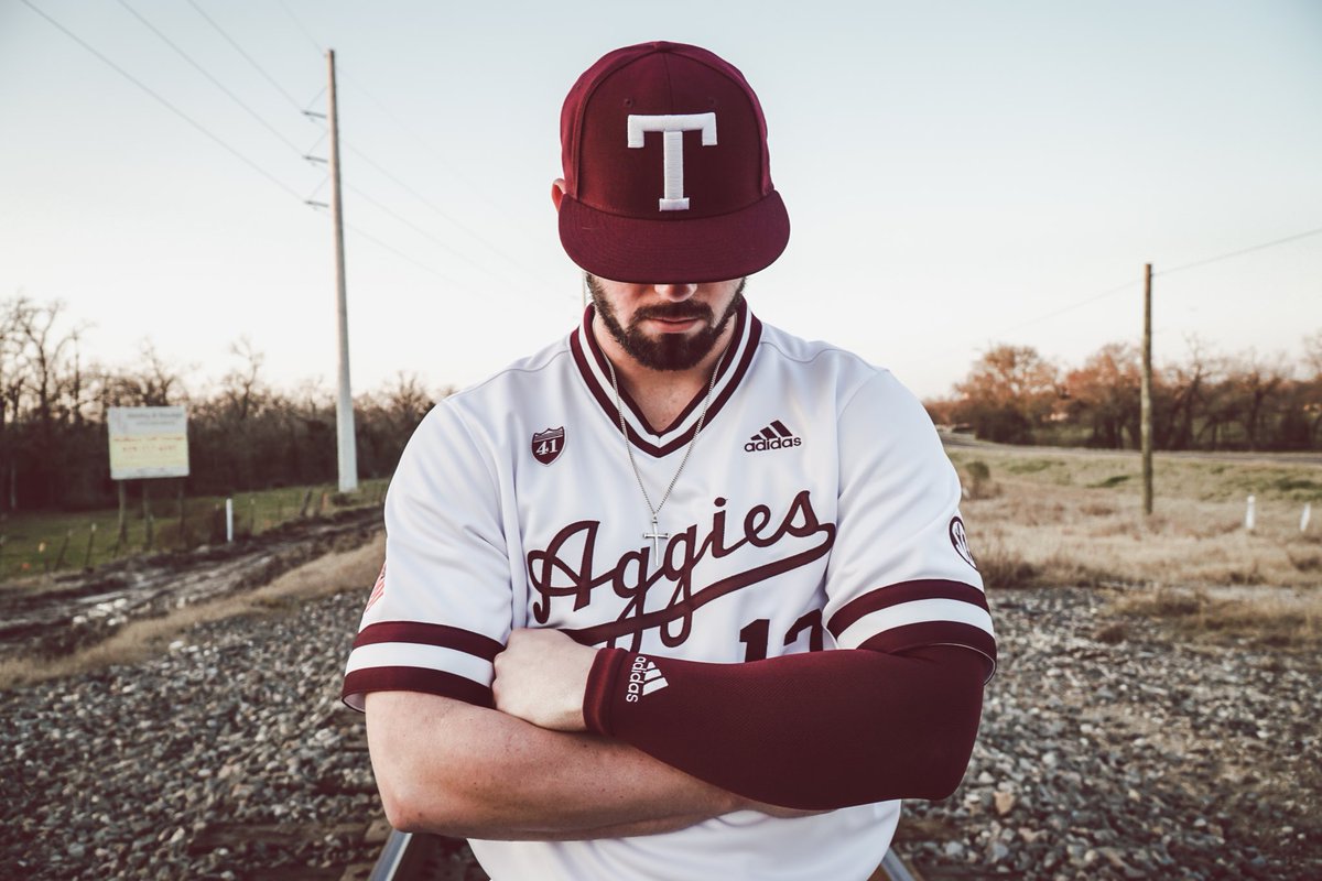 texas a&m baseball jersey adidas