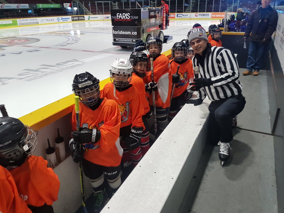 Wearing the <a href="/KoolFMBarrie/">107.5 KOOL FM</a> stripes today supporting <a href="/BBBSBarrie/">BBBS Barrie</a>, it's #ColtForTheDay Charity 🏒 w/ <a href="/KRotaryBarrie/">Kempenfelt Rotary</a>. Sponsored by <a href="/BMWGeorgian/">Georgian BMW</a>, these kids get to play w/ <a href="/OHLBarrieColts/">Barrie Colts</a>!