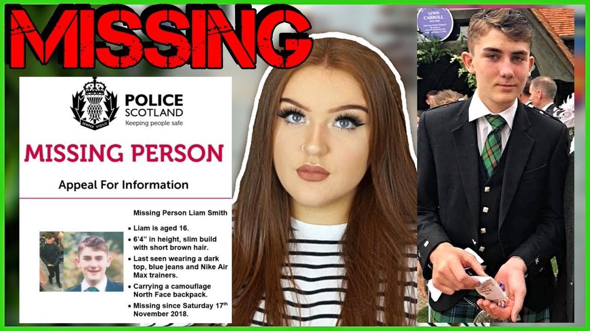 MISSING: 16 year old LIAM SMITH from Aberdeen, Scotland

watch for more details/timeline ⬇️

youtu.be/rVqfkPbNrF0