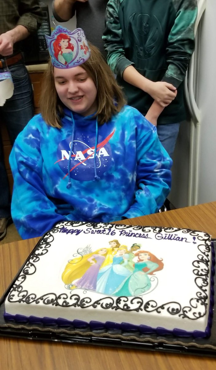We had a Robotics Princess Birthday Party during our lunch.
It is not Black and White, because Princess are colorful.
Happy Birthday, Gillian.
<a href="/FRCTeams/">FIRST Robotics Competition</a> #omgrobotot