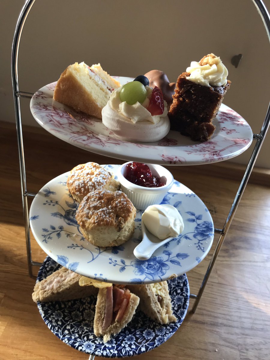 cheffybloke76's tweet photo. Afternoon tea @MealesCoffee everything is homemade and I think very yummy ! Farmers with cheese scone chutney and sausage roll and traditional with fruit scone with jam and clotted cream @robinsond252 @KateArtherton https://t.co/XrZ0QBjImi
