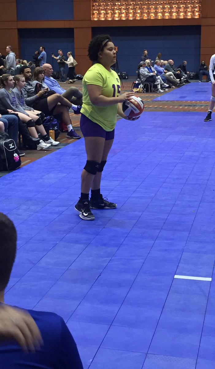 paskew20's tweet photo. Watching my mini me play volleyball for the weekend #ecjvc https://t.co/I71ZjabxoB