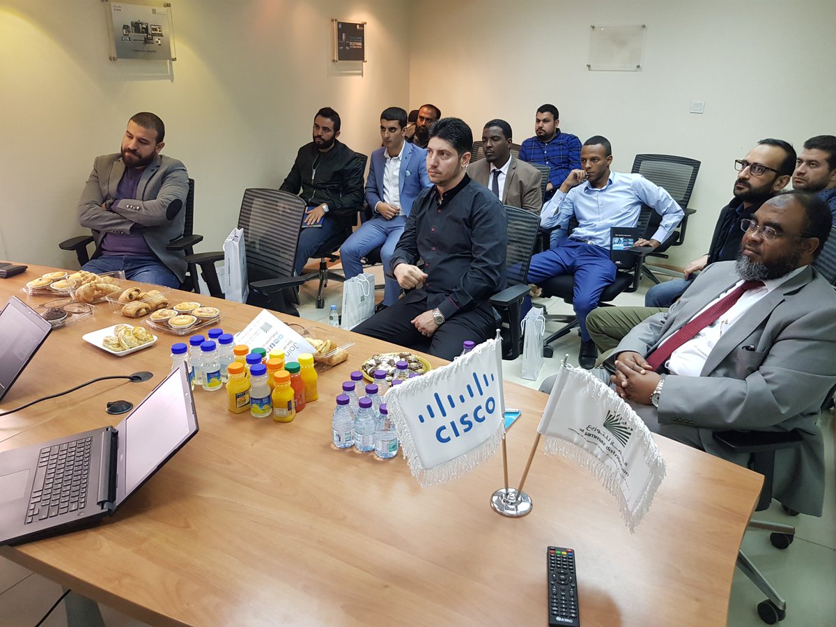 BaraaMohammadSY's tweet photo. #AlJammaz and #Cisco held a partner ennoblement Workshop to present Cisco #EnterpriseNetworking #Solutions and #Technologies and Demonstrate 9000 #Ciscoswitch
#AlJammaz #Distribution #networking #Solution #technology
#CiscoDCC19 @CiscoDistEMEAR #exginge @imsidahmad https://t.co/xLWjoIH16V