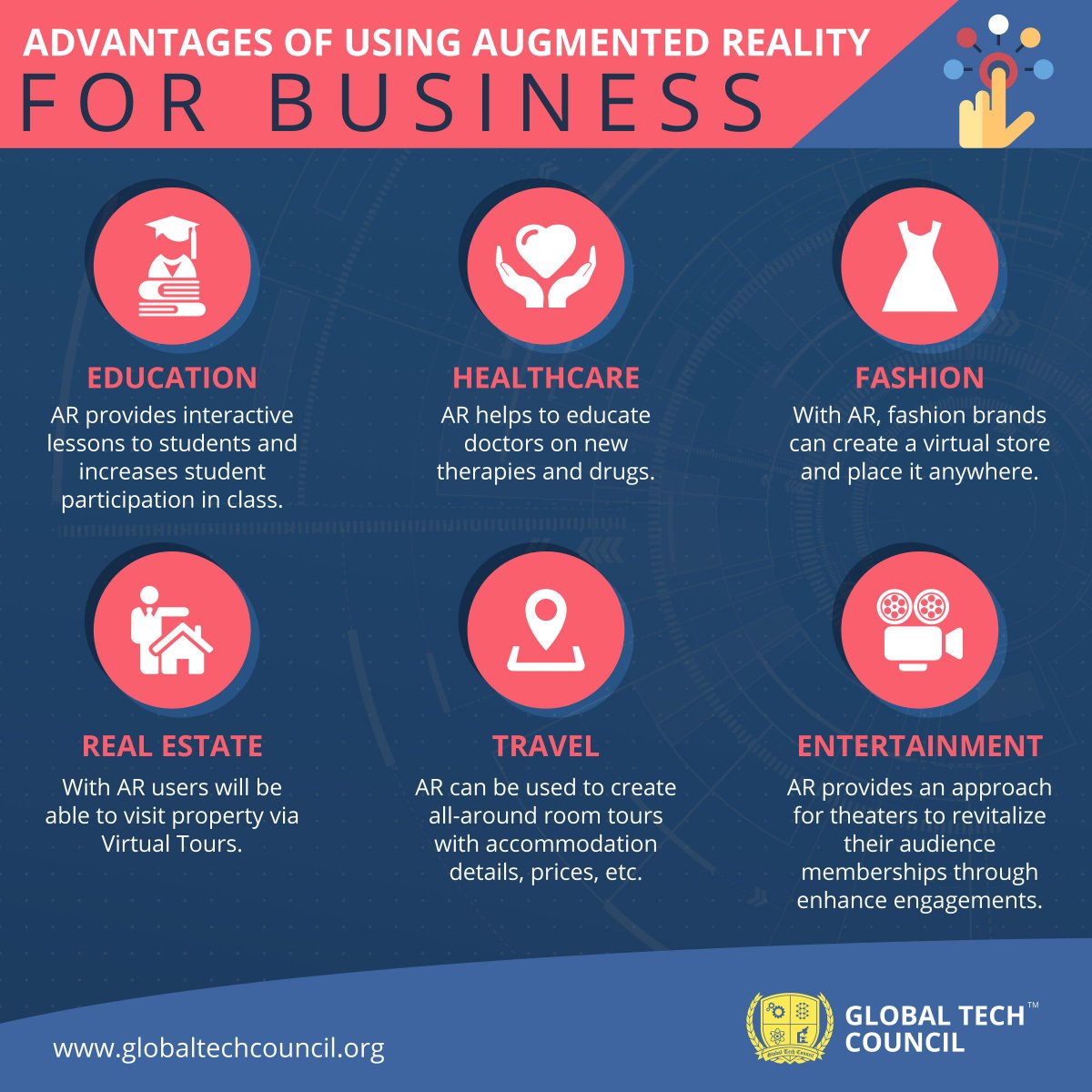 GTechCouncil's tweet photo. Augmented Reality can be applied to all kind of fields and levels of knowledge.
#AugmentedReality #LeadGeneration #ARForBusiness #CustomerEngagement #AugmentedRealityForMarketng #Customers #Technology #Certification
#AugmentedRealityDeveloper
https://t.co/tEIA1s1Kyw https://t.co/jqZszyOaSJ