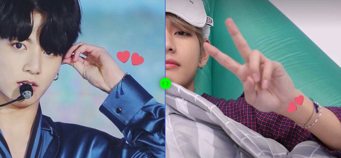 At this point, I’m not even surprise to see them share everything anymore if i know for a fact that they even share the same soul #vkook  #kookv  #taekook 