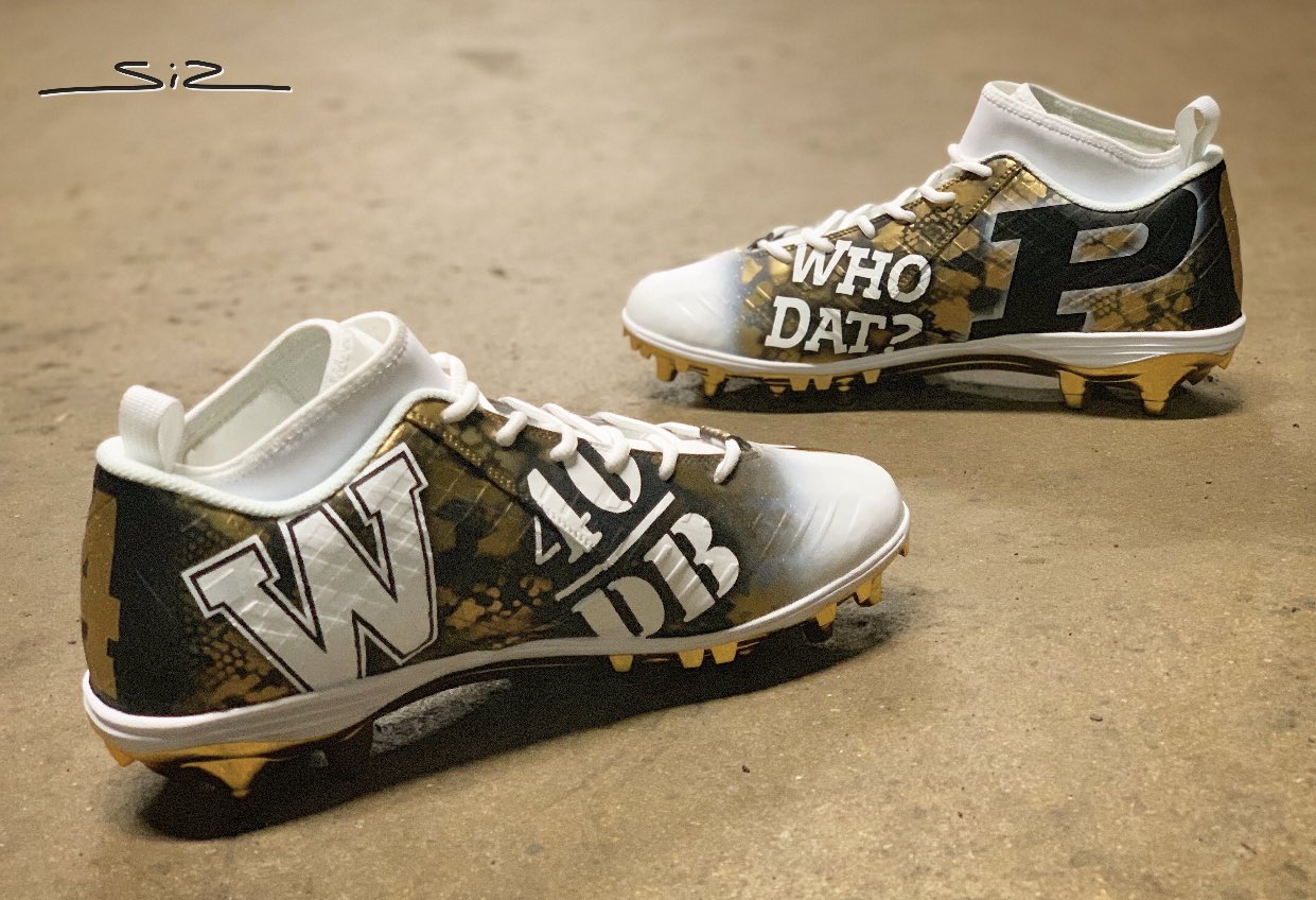 Darren Rovell on X: Cleats tonight for Drew Brees, customized by  @SolesBySir  / X