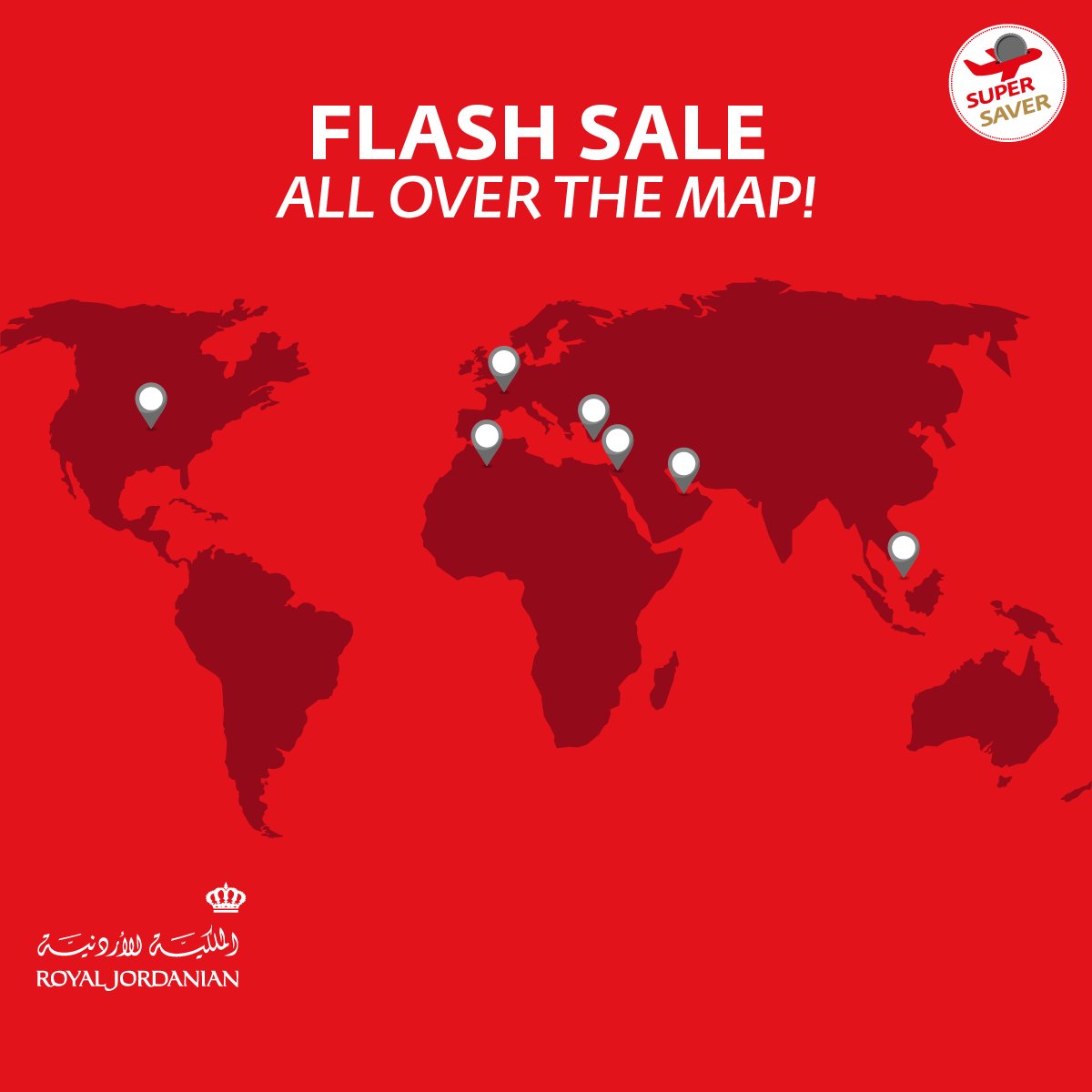 Royal Jordanian Flash Sale All Over The Map Book A Flight Today And Travel From Amman To Your Favourite Rj Destinations At A Lower Price Link T Co Xy9dkue4 Sales Validity