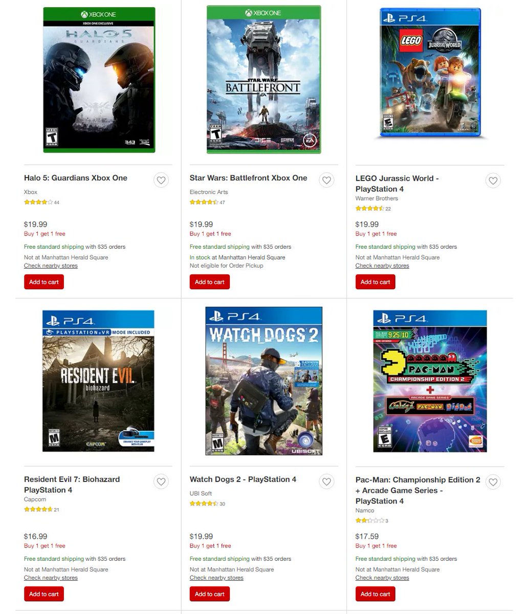 target b1g1 video games