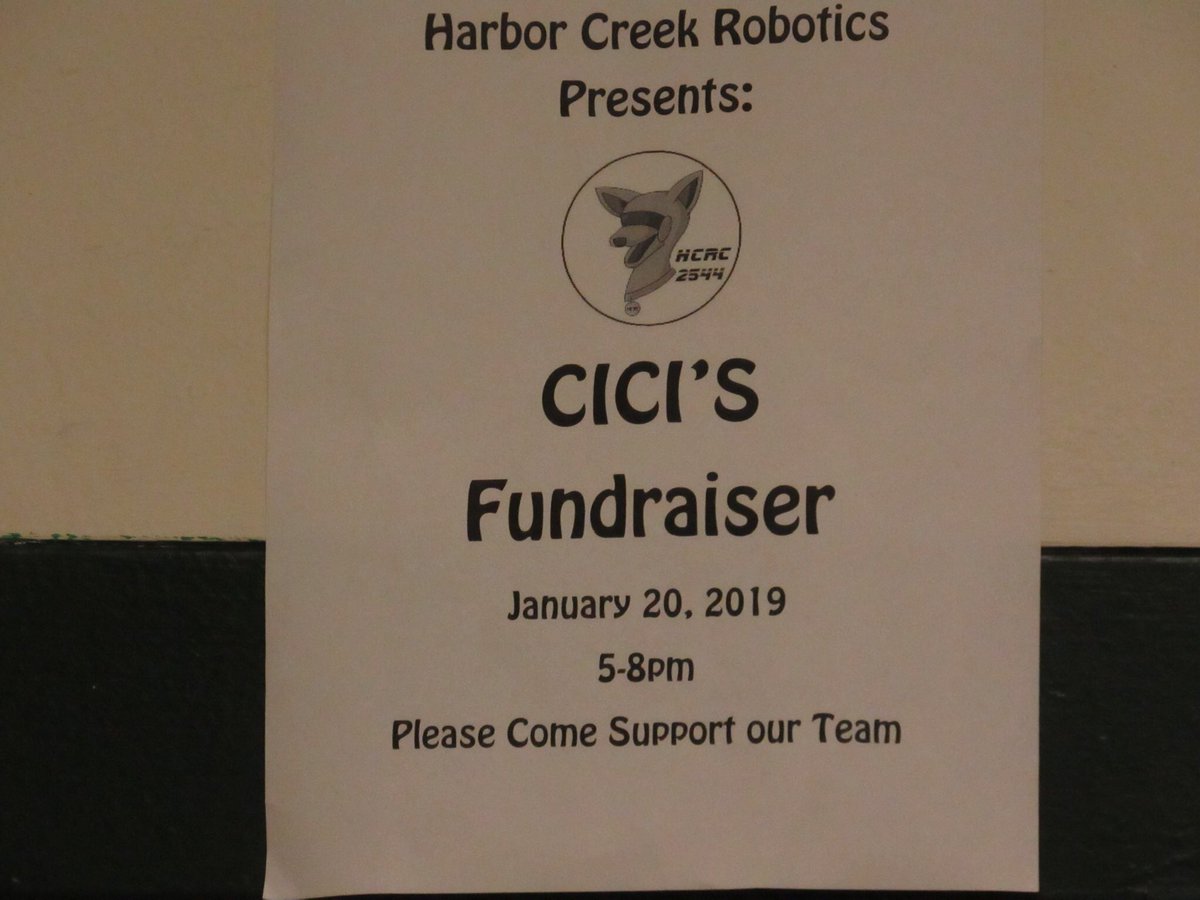 HCRC2544's tweet photo. Hey everyone, don’t forget to come to our CICIs Fundraiser tonight from 5-8pm! Please come and support our team https://t.co/w5x5leMQAW