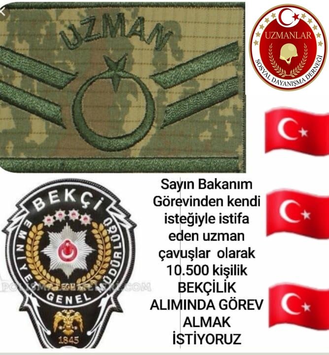 BurakYl02329458's tweet photo. Sayın bakanım.@suleymansoylu Görevinden kendi isteği ve sağlık sebebiyle ayrılan, uzman çavuşlara bekçilik kadrolarında yer verilmesini talep ediyoruz. https://t.co/NoaoTba7Bw