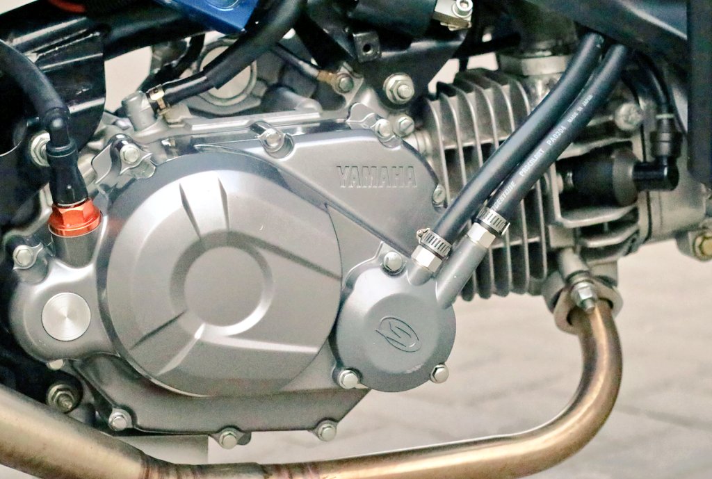 NugiePratomo's tweet photo. Cooling system on my 130 cc track bike #YAMAHA #underbone https://t.co/wziDC62kXV