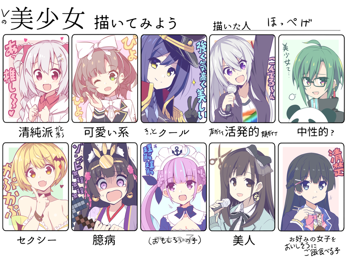 美少女描いてみよう 105ページ目 Togetter