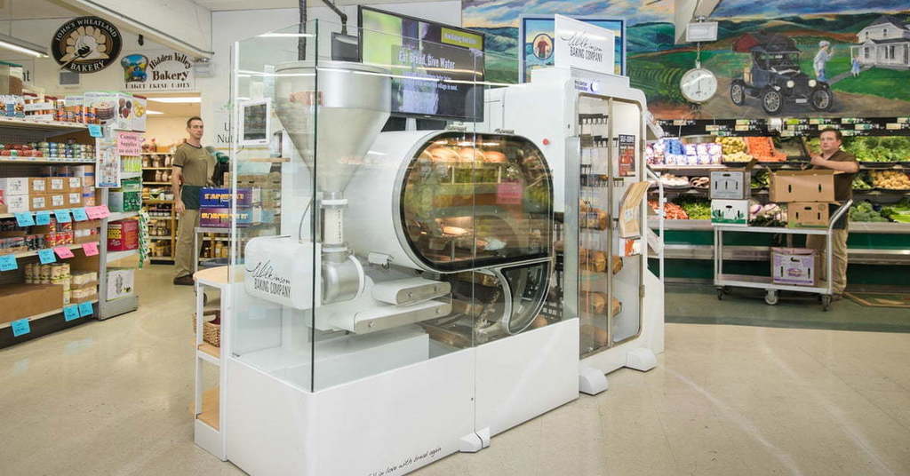 RobotShop's tweet photo. CES 2019: Robotic Breadmaker Promises Grocery Store Theater https://t.co/l929zM8jhQ @DigitalTrends #BreadBot #CES #Grocery https://t.co/Tru0M1ufjb