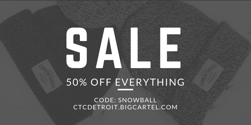 CTdetroit's tweet photo. Everything is 50% off at https://t.co/LFVvk3EHTn https://t.co/LnhwwWikb3