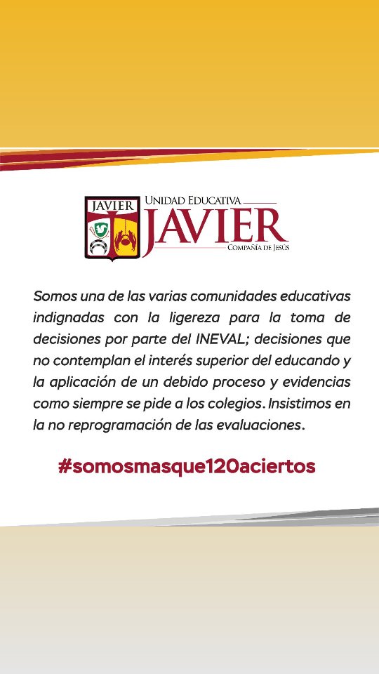 Unidad Educativa Javier tweet media