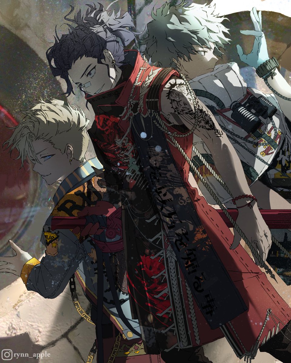 I've finally read the latest arc! My take on another fantasy outfit for Monoma, Shinsou and Midoriya #BokuNoHeroAcademia