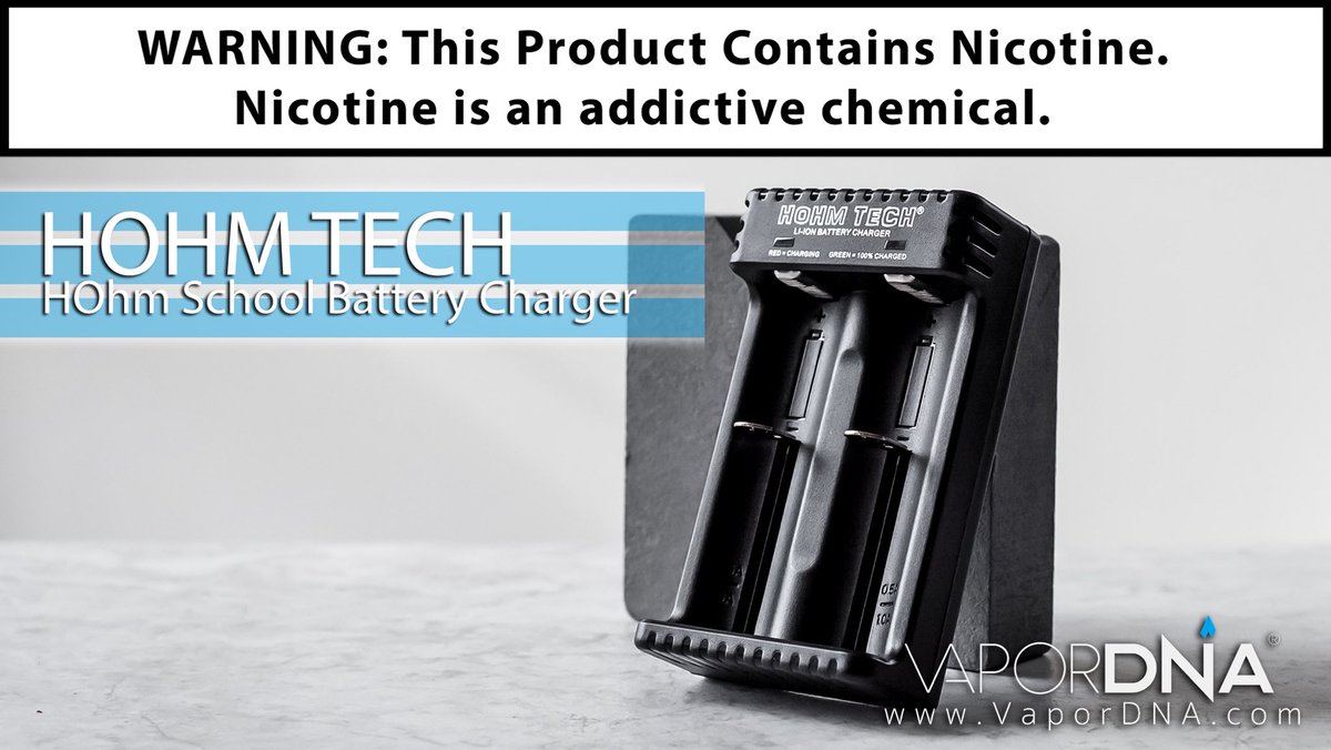 vapordna's tweet photo. Let There Be LIFE… In Those Dead Batteries
~~~
The HOhm School 2-Bay Charger Is Here!

Get One Today: https://t.co/TfNnzv0Duf

#VaporDNA #HohmTech #Vaperscommunity #VapeShop #VapeClouds #KickAsh #VapeStrong #DripLife #VapeFamous #Vapergram #VapeLikeABoss #VapeArmy #Ecig https://t.co/u2aVssNlz8