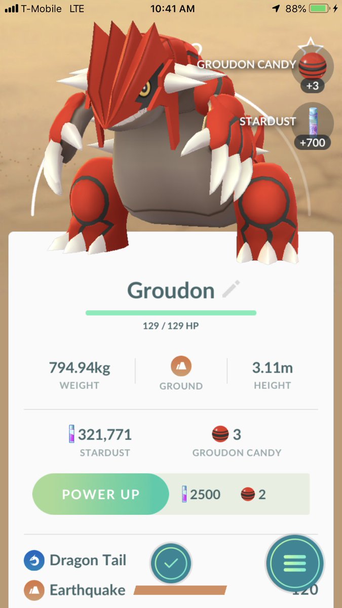 Hyperpotion2's tweet image. Successful Grudon raid #Pokémon