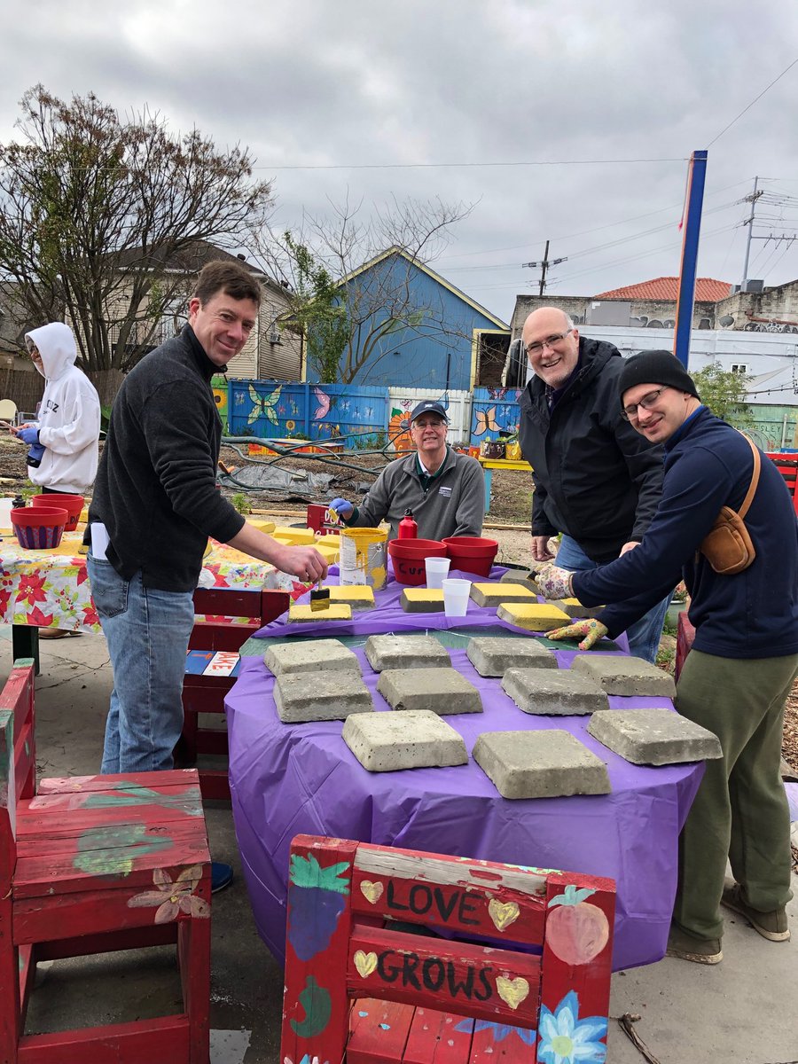 #EBAGivesBackNOLA building the yellow brick road for Ms Gloria’s Garden! <a href="/ATCGroupSvcs/">ATC Group Services</a> <a href="/ebiconsulting/">EBI Consulting</a> <a href="/Partner_ESI/">Partner Engineering and Science, Inc.</a> <a href="/Envirobankorg/">EBA</a> <a href="/EDRNET/">EDR</a> <a href="/ebiconsulting/">EBI Consulting</a> <a href="/AugustMack/">August Mack</a> @NovaConsultingG <a href="/BMende_GRS/">Bmende_grs</a> <a href="/EDRInsight/">EDRInsight</a>
