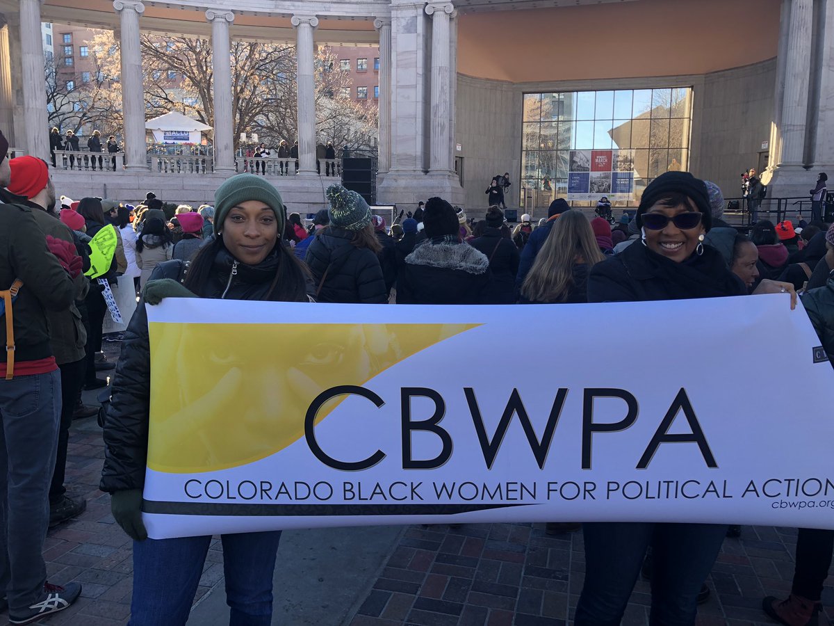 halisivinson's tweet photo. #OneTribe Denver’s Women’s March. #IMarchBecause #TheStruggleContinues https://t.co/Crp8BJRr5n