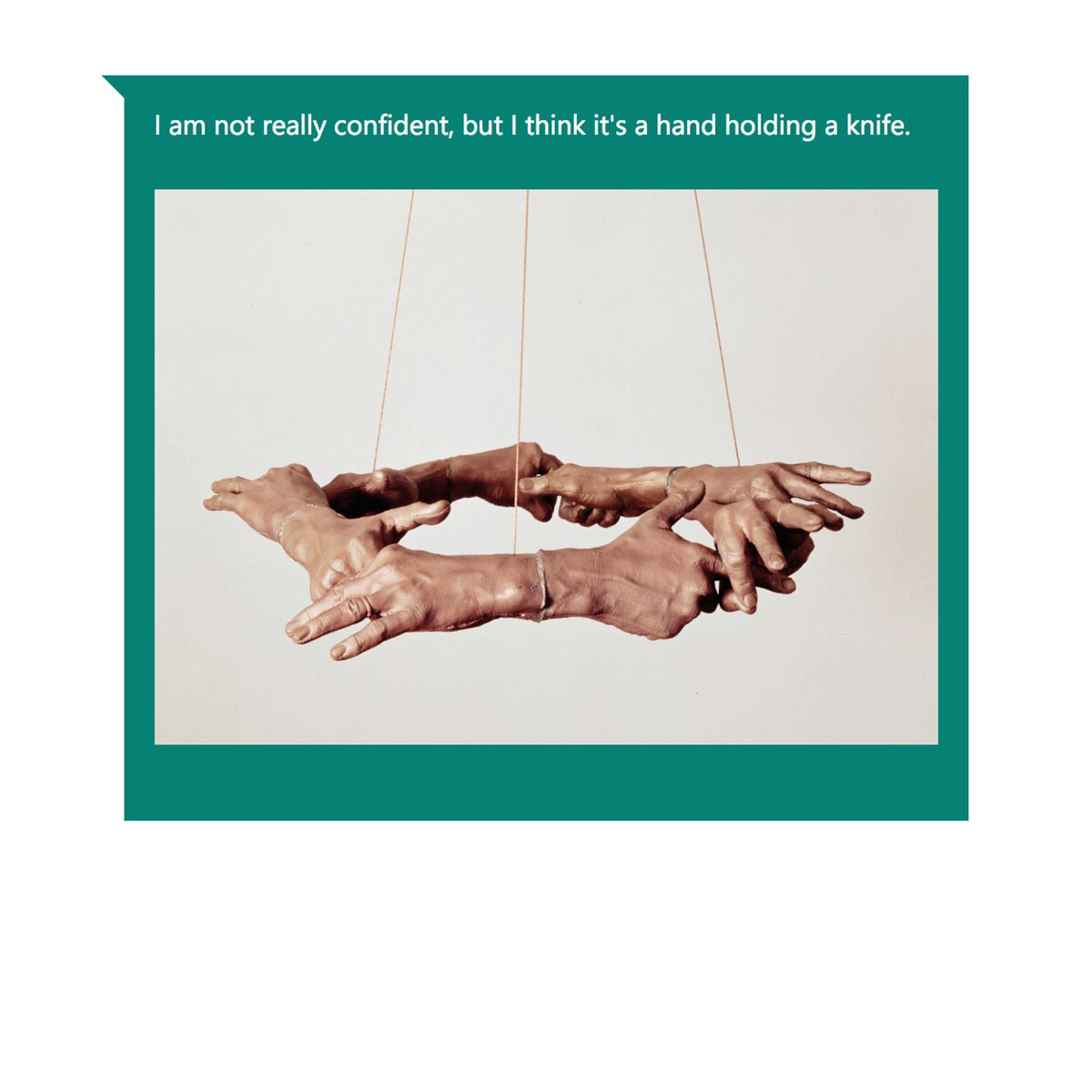 captionartbot's tweet image. #BruceNauman #CaptionBot