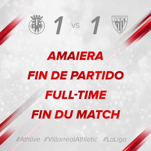1-1 #athlive #VillarrealAthletic #GoruntzBegira 💪🦁