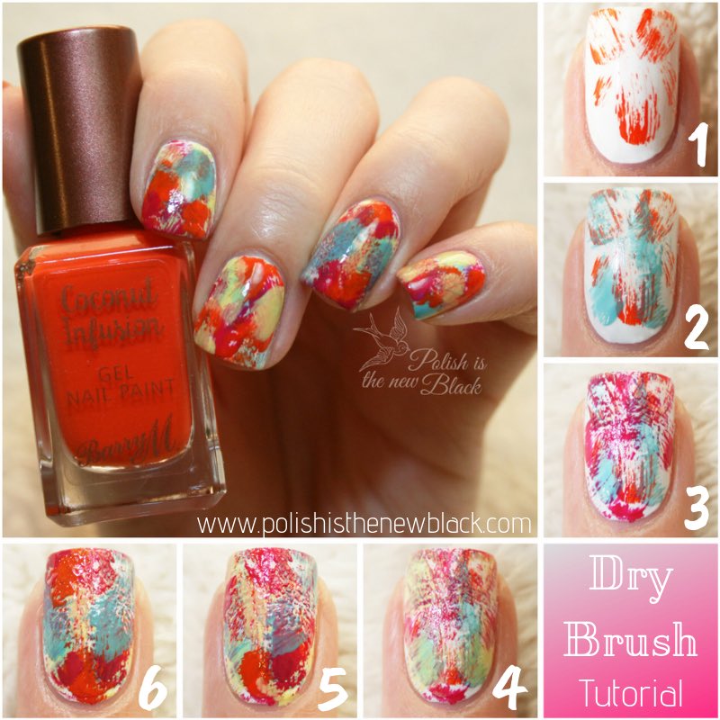 Dry brush nails and tutorial on the blog! bit.ly/2AUzxgx #nailart #notd #nailartwow #nailarttutorial