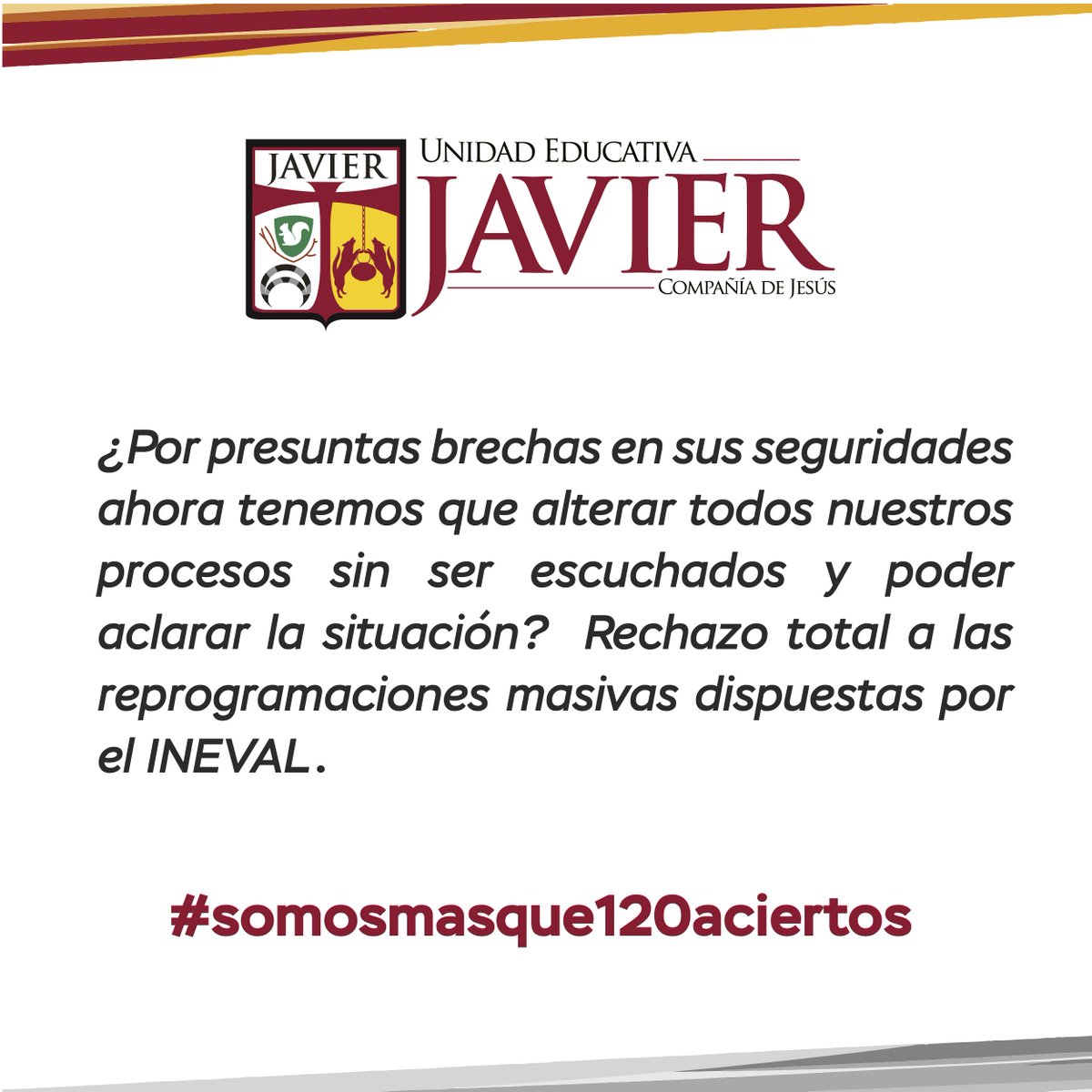 Unidad Educativa Javier tweet media