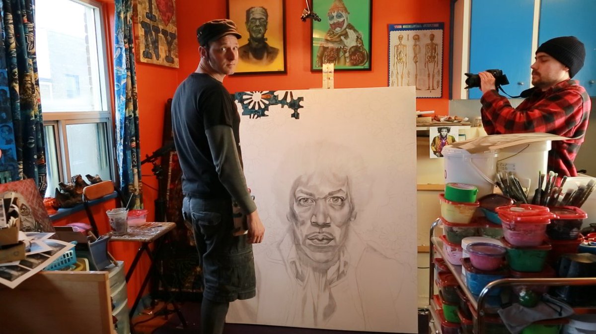 Some photos from yesterday's shoot of serialist painter Brent Andrew Doty. Mini documentary video to follow.

#artistunknown #auwebseries #art #artist #webseries #toronto #youtube #painting #painter #creative