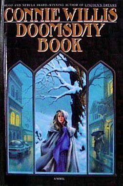 doomsday book by connie willis, 1992.
oxford historians of the near future travel to the past. a plague of plagues causes disasters at both ends of the timeline. 14th century england is a miserable place even without the plague. long, beautiful book. *84