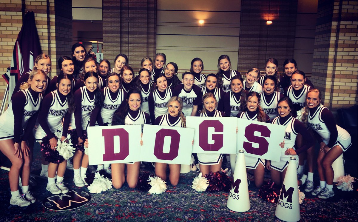 magnolia_cheer's tweet photo. We came out of prelims with the 2nd highest score of the 5A D1 competition, and finished 7th out of 55 teams in finals in the state of Texas! Way to go Dogs 🐶🐾 #uilstatechampionships #mhsgodogs #allinmhs https://t.co/KMgm45pymr