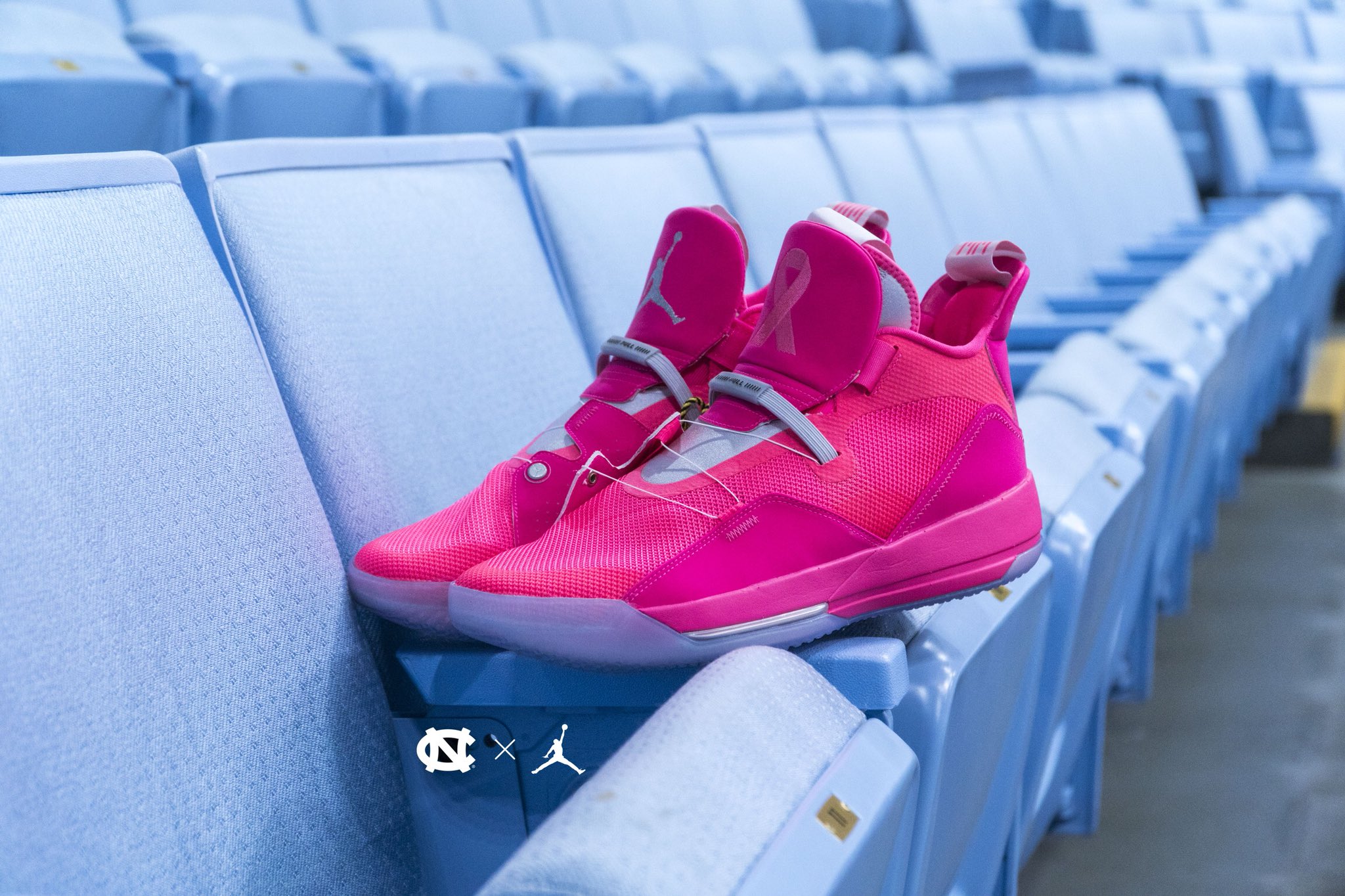 unc basketball pink shoes