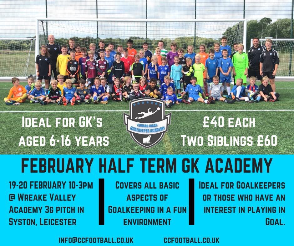 conradlogan's tweet photo. 🙌🏻⚽️HALF TERM GOALKEEPER COURSE 🙌🏻⚽️ #goalkeeper #leicester https://t.co/glDUCCuPyO