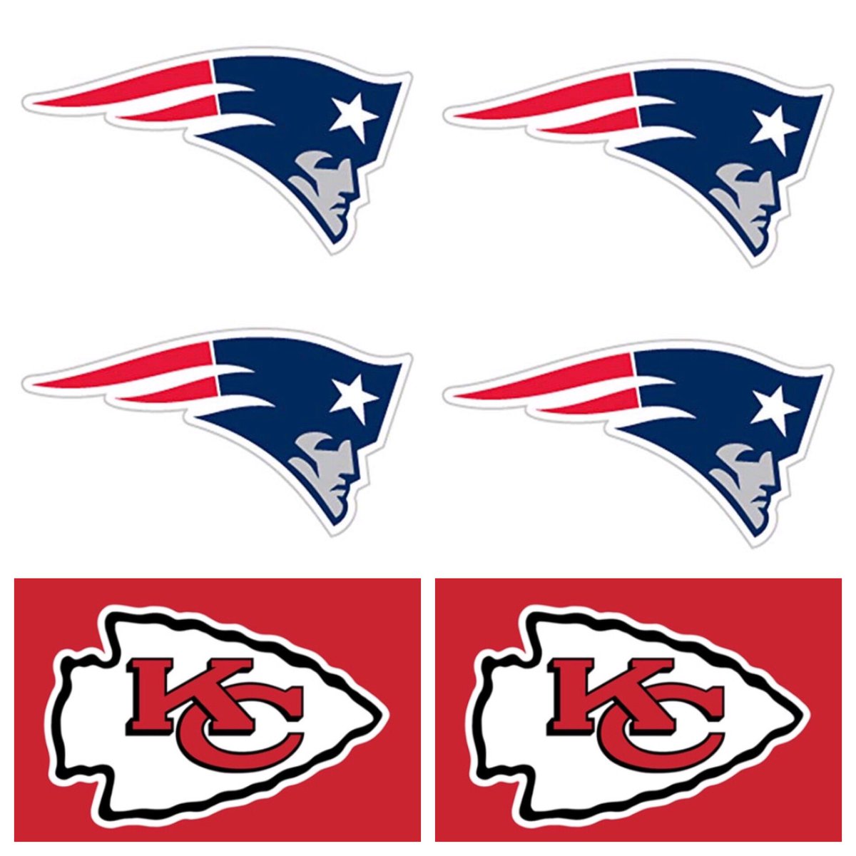 WhoaTimeOut's tweet photo. Our predictions are in for game one of #ChampionshipSunday 🏈

#PatsNation #patriots #RamsNation #rams #nfl #playoffs https://t.co/yI6CDowSVB